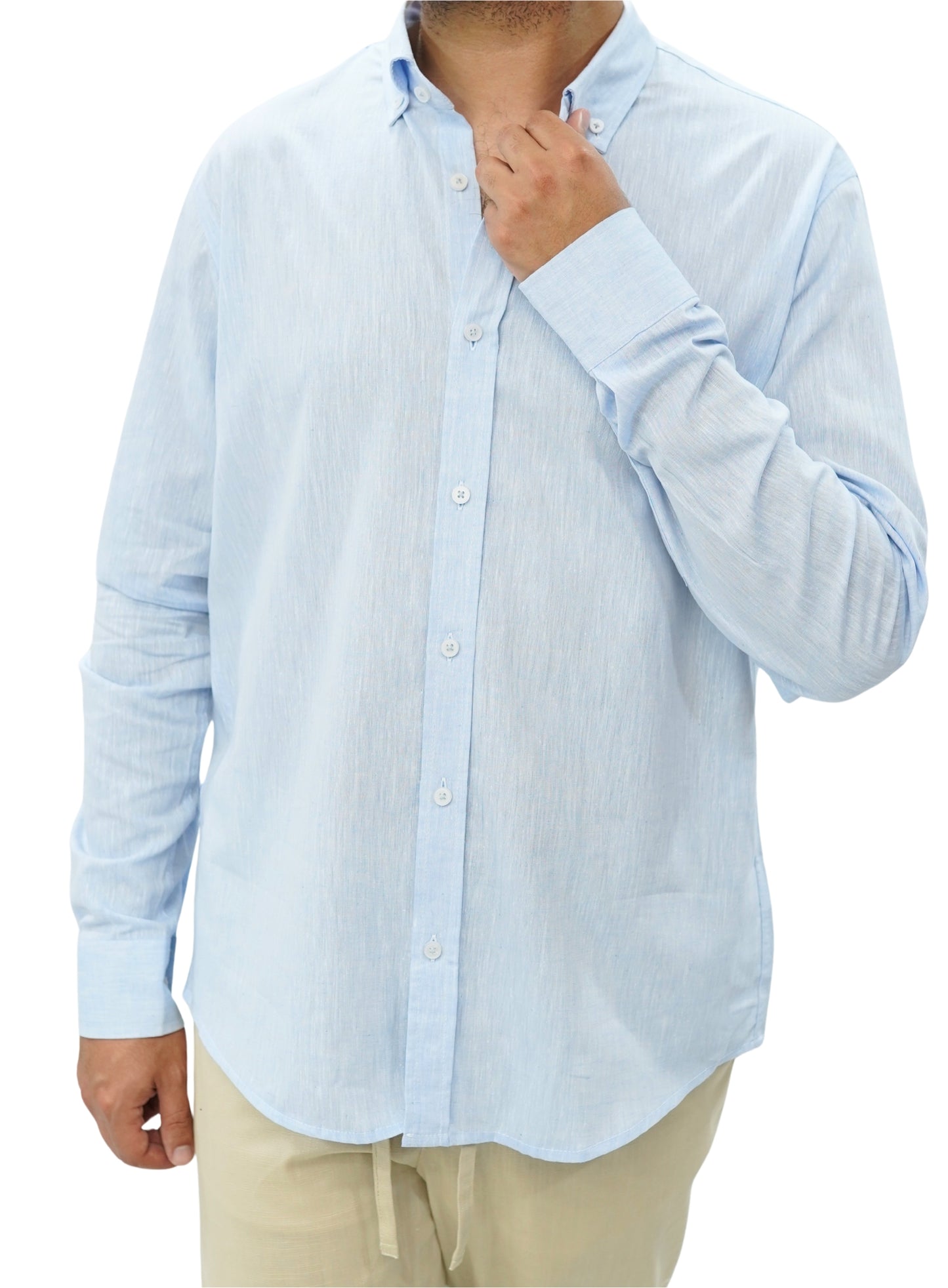 Baby blue Linen Shirt