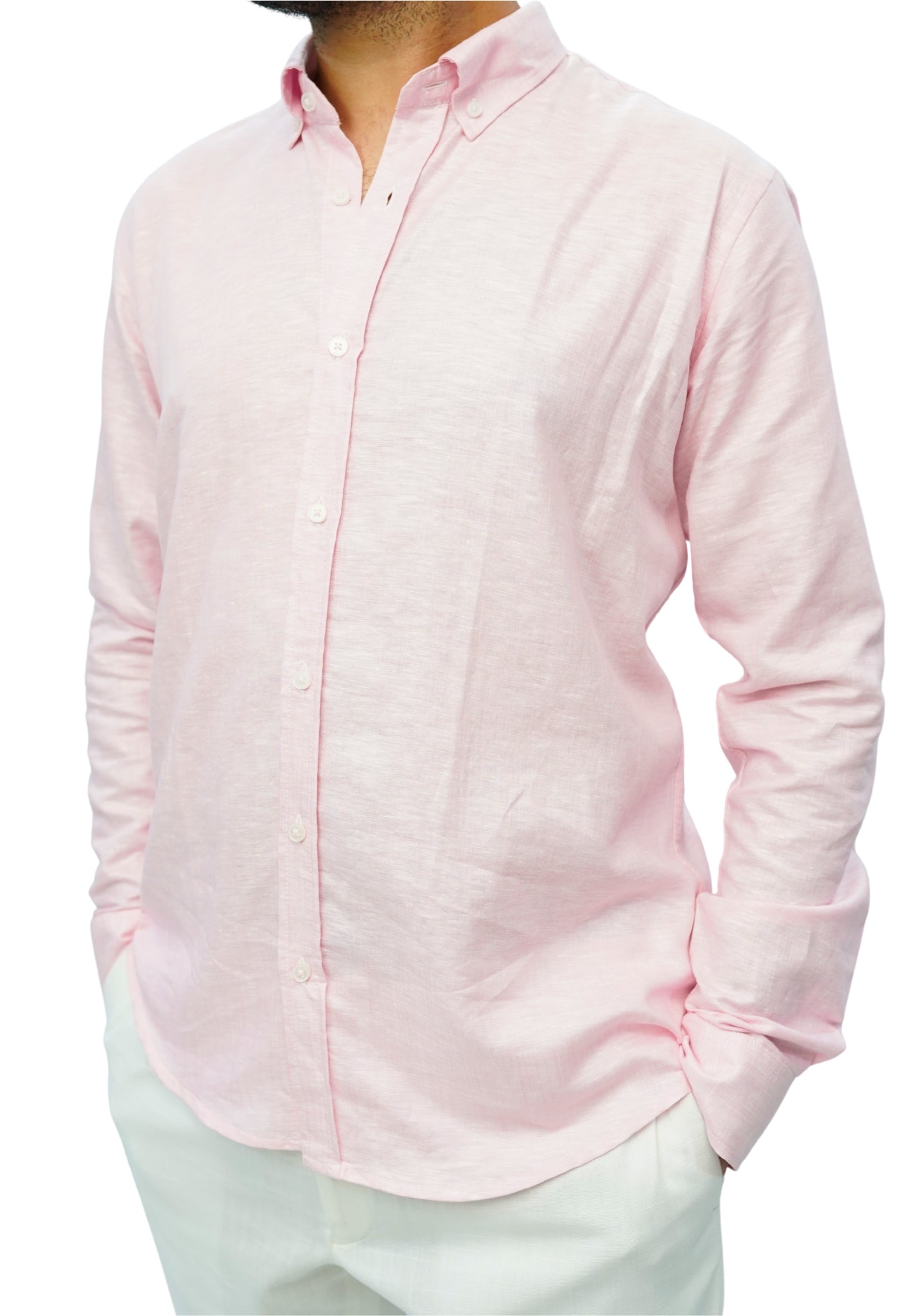 Pink Linen Shirt