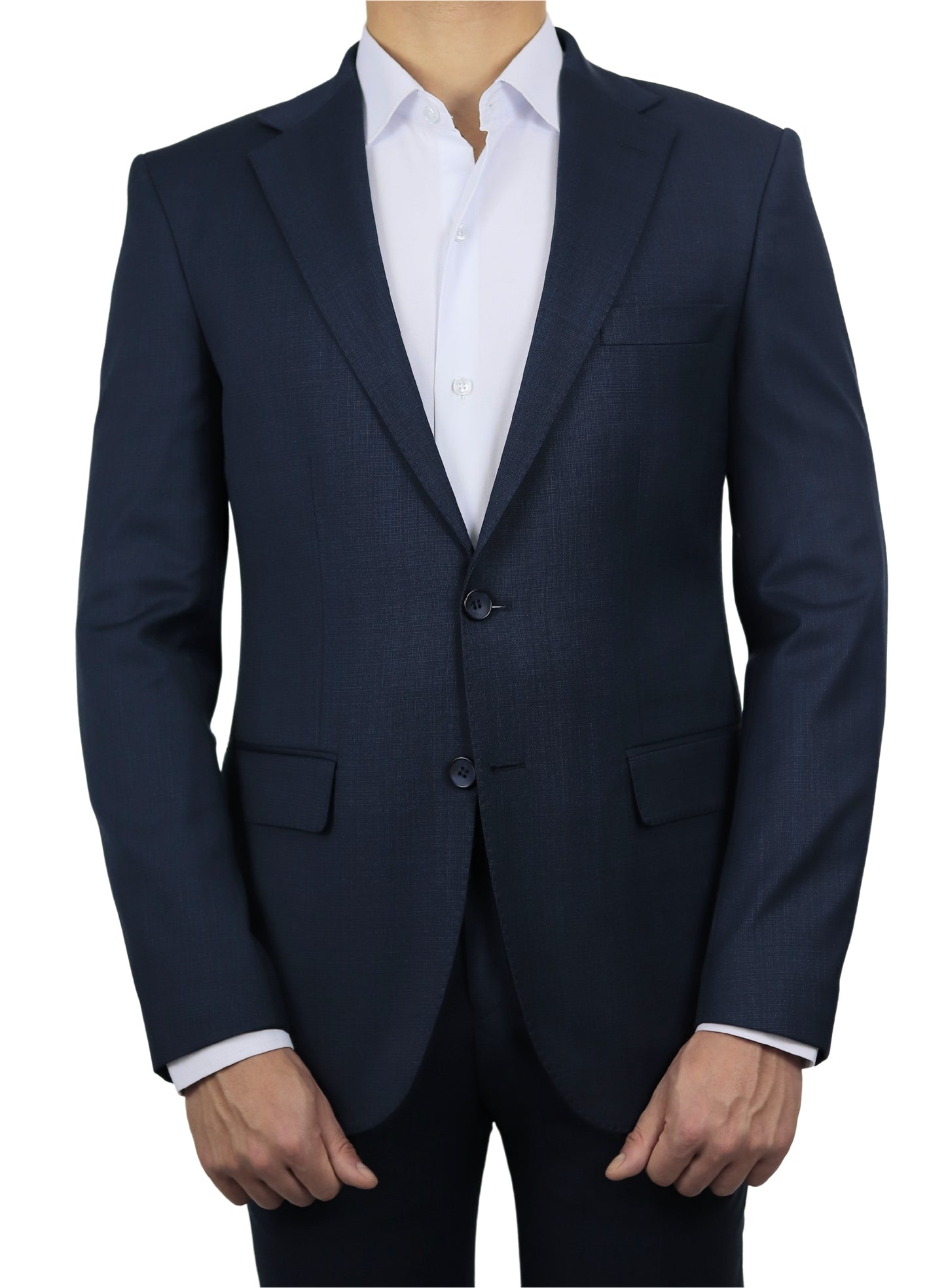 Deep Sea Blue Normal Lapel 2 Buttons