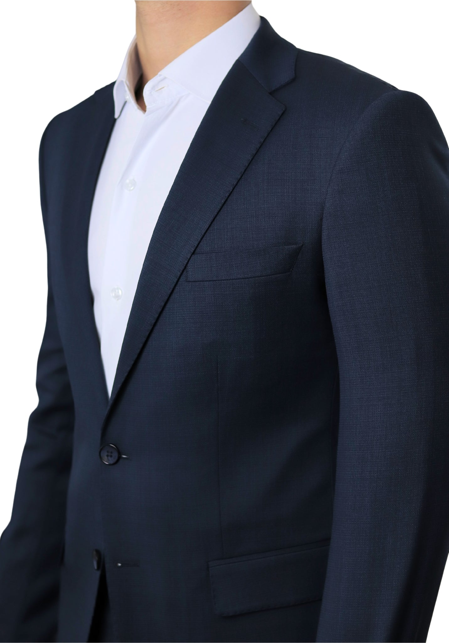 Deep Sea Blue Normal Lapel 2 Buttons