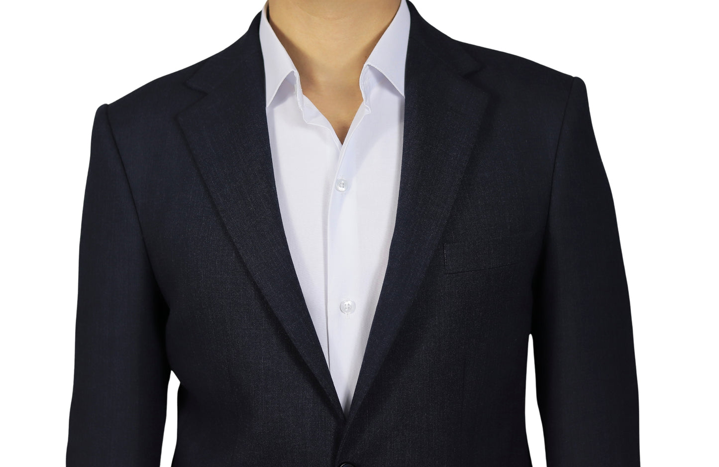 Navy Blue Normal Lapel 2 Button