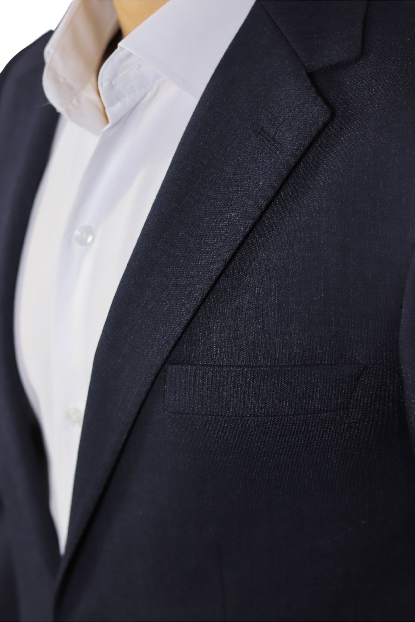 Navy Blue Normal Lapel 2 Button
