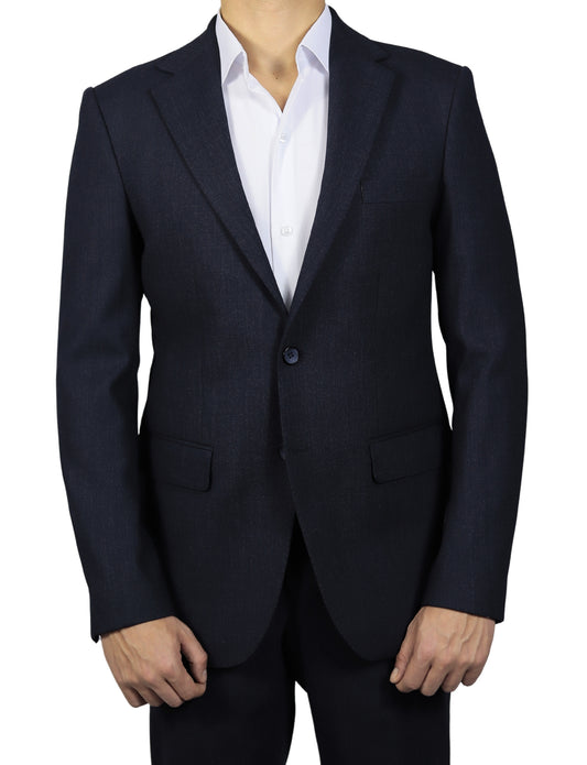 Navy Blue Normal Lapel 2 Button