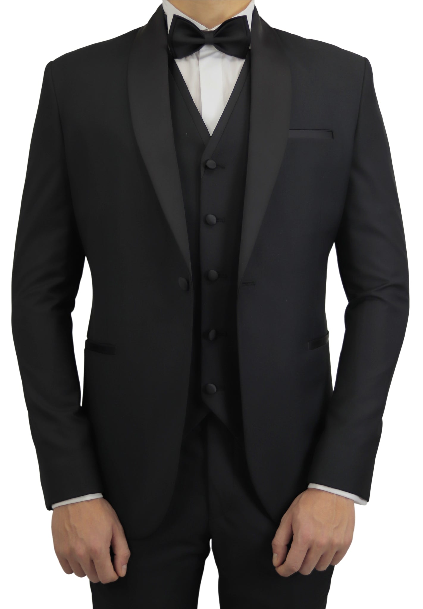 BLACK ROUND TUXEDO