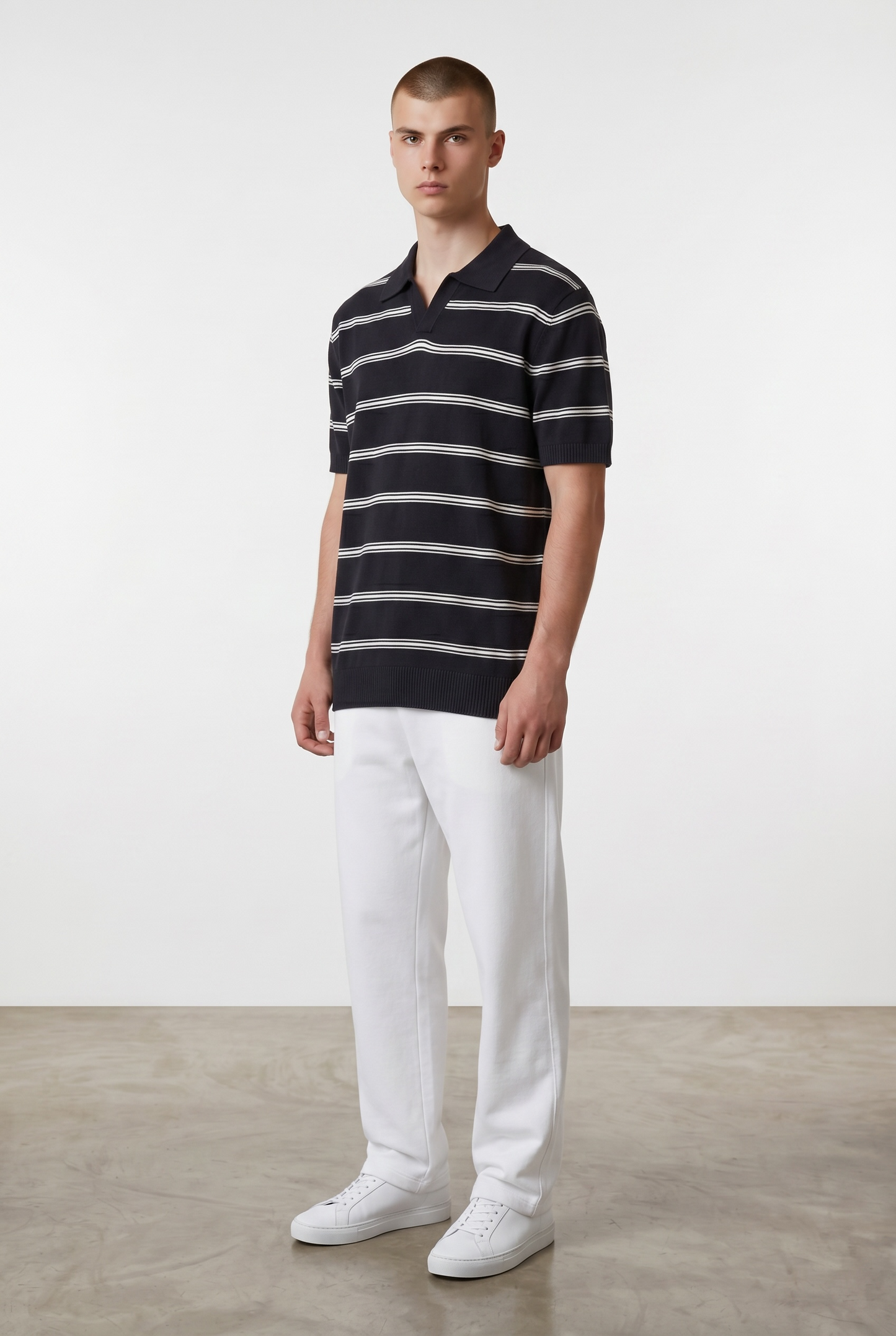 Black & white polo