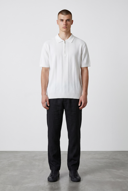 White striped polo
