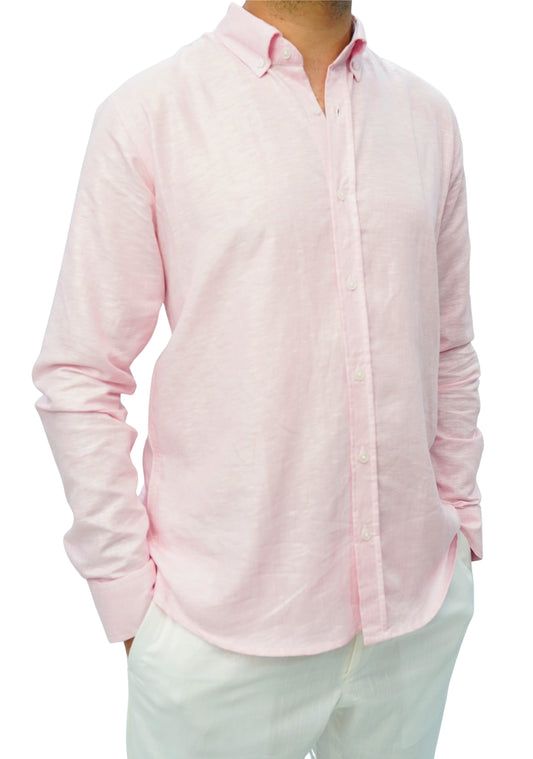 Pink Linen Shirt