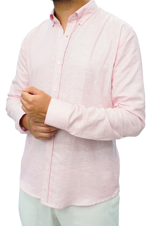 Pink Linen Shirt
