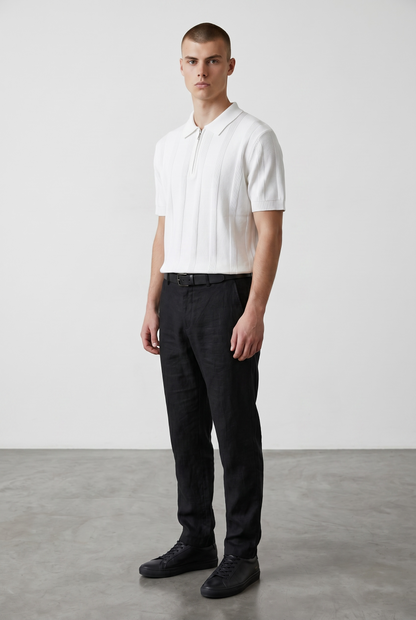 White striped polo