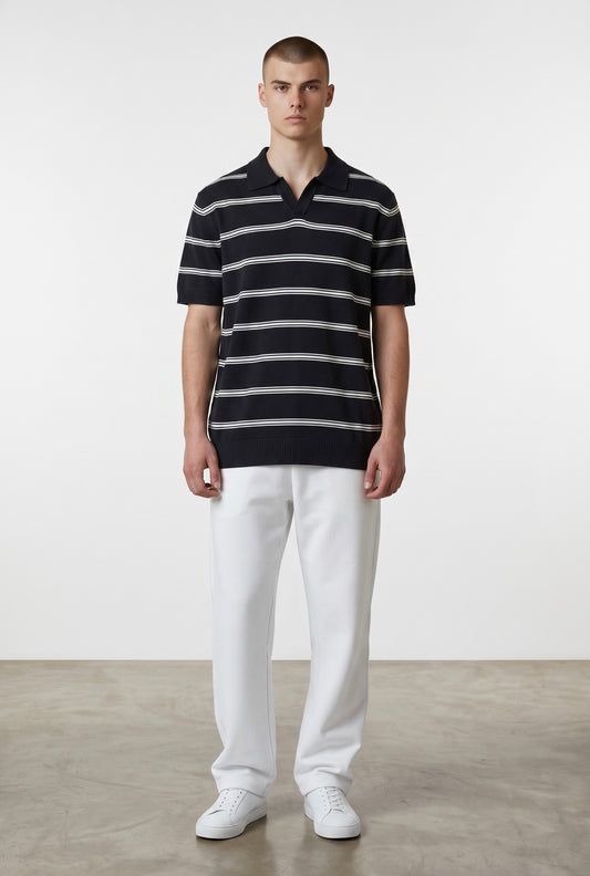 Black & white polo