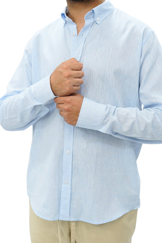 Baby blue Linen Shirt