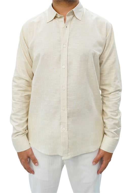 Beige Linen Shirt