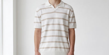 White & Beige Polo