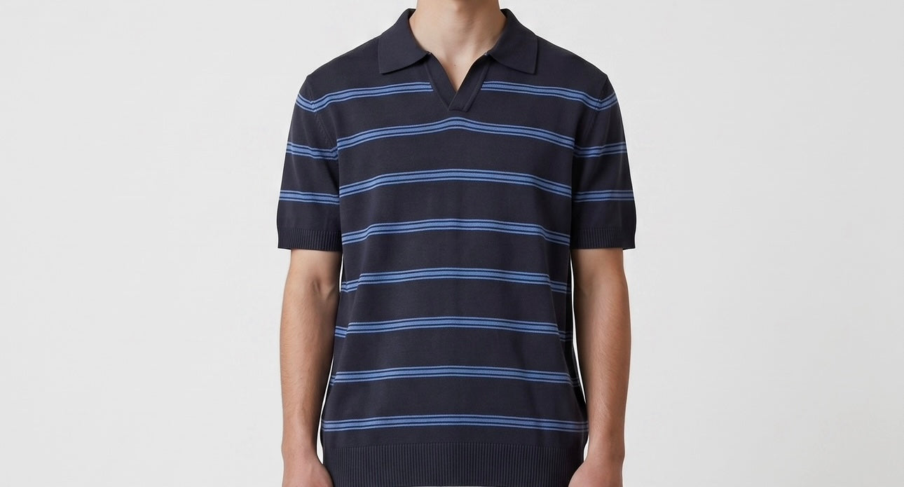 Navy & blue polo