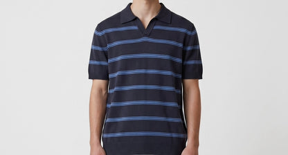 Navy & blue polo