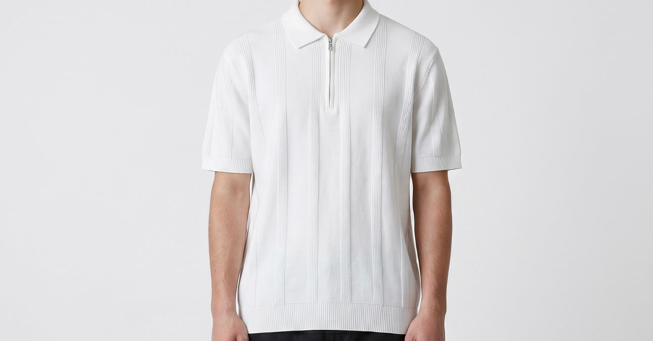White striped polo