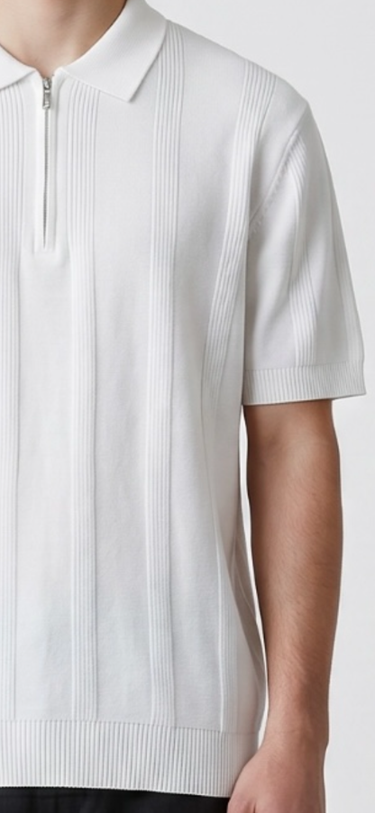 White striped polo
