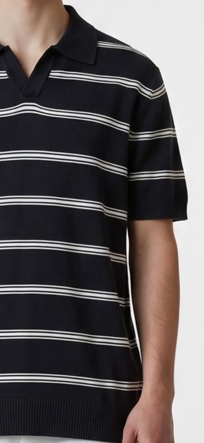 Black & white polo