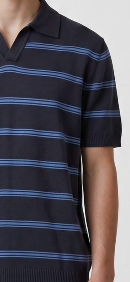 Navy & blue polo