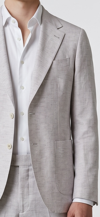 Light Grey Linen Suit