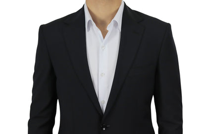 Black Normal Lapel 2 Buttons
