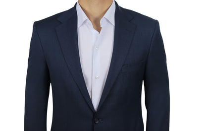 Deep Sea Blue Normal Lapel 2 Buttons