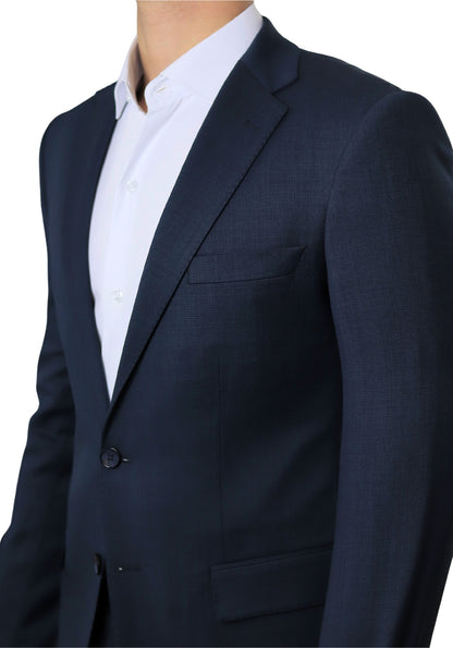 Deep Sea Blue Normal Lapel 2 Buttons
