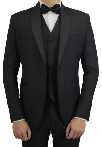 BLACK ROUND TUXEDO