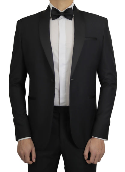 BLACK ROUND TUXEDO